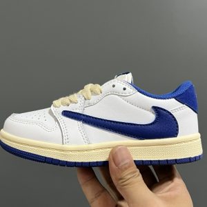 「#3181」Jordan Air Jordan 1 Low AJ1 WH Joe 1 low-top retro culture leisure sports basketball children's shoe
