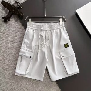 「#3735」Stone Island 2025 Spring and Summer New Elastic Casual Shorts