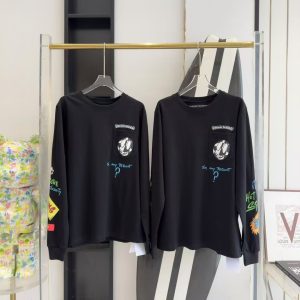 「#2627」Chrome Hearts Graffiti Series Long Sleeve T-shirt