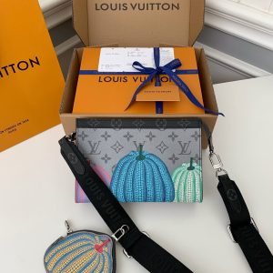 「#498」Lovis Vuitton  × Yayoi Kusama  GASTON 22*14.5*4.5cm