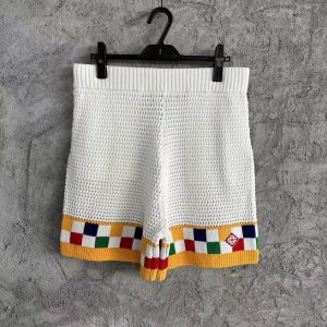 「#3282」Casablanca cotton high density knit, woven shorts