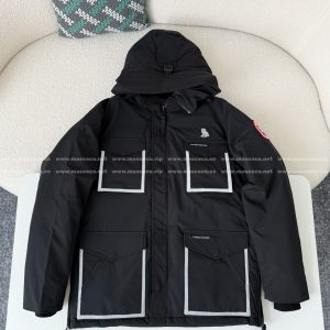 「#4862」Canada Goose x OVO Joint Model Reflective Strip Hooded Down Jacket