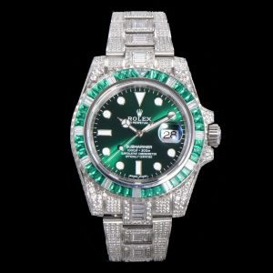「#2138」Rolex 904 Steel Submariner Luxury Full Diamond Special Edition