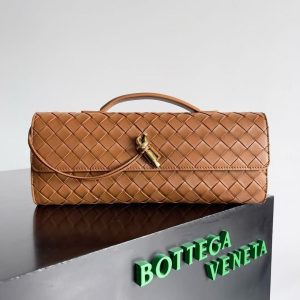 「#3843」BOTTECA VENETA uses exquisite craftsmanship intreccio woven imported sheepskin evening clutch bag Si
