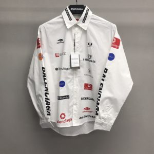 「#1248」Balenciaga LOGO LOGO racing style long sleeve shirt