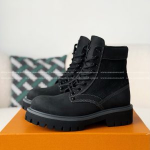 「#5028」LOUIS VUITTON RANGER LEATHER ANKLE BOOTS