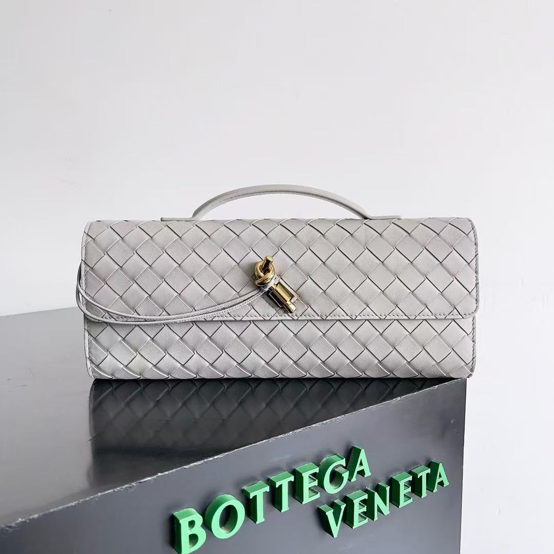 「#3850」BOTTECA VENETA uses exquisite craftsmanship intreccio woven imported sheepskin evening clutch bag Si