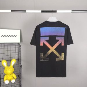 「#3970」off white 2025ss summer new gradient printed T-shirt