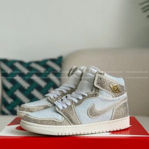 「#4576」Jordan 1 Hand-Set Rhinestones High Sneakers