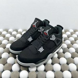 「#4329」Jordan Air Jordan 4 Retro Eminem Carhartt Retro Basketball Shoes Black