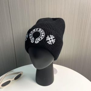 「#2963」Chrome Hearts Autumn and Winter New Cross Knitted Hat