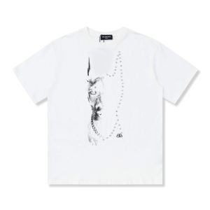 「#1517」Balenciaga 23Ss Drill Print Hound Design t-shirt