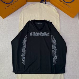 「#4766」Chrome Hearts Hockey Jersey Series Silver Plated Long Sleeves