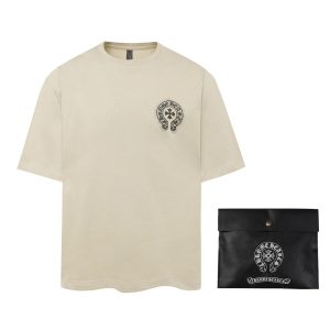 「#1637」Chrome Hearts Heavy-duty foam horseshoe print t-shirt