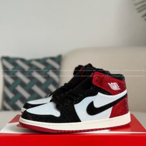 「#4560」Jordan 1 Hand-Set Rhinestones High Sneakers