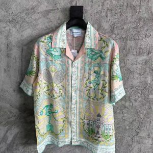 「#3349」CASABLANCA Thinker linen T-shirt