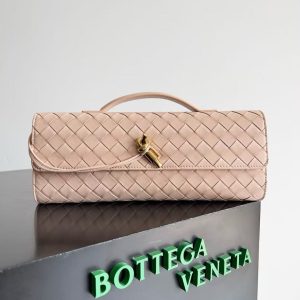 「#3844」BOTTECA VENETA uses exquisite craftsmanship intreccio woven imported sheepskin evening clutch bag Si
