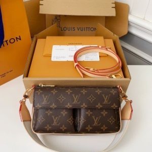 「#2860」Louis Vuitton VIBE monogram handbag M46999,