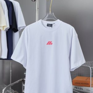 「#3097」Balenciaga Spring/Summer new fur patch frog glue logo hot stamping T-shirt