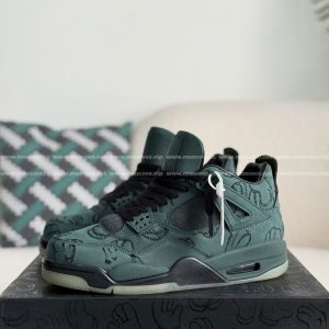 「#2424」Jordan Air Jordan 4 retro kaws suede lightweight wear-resistant non-slip mid-top