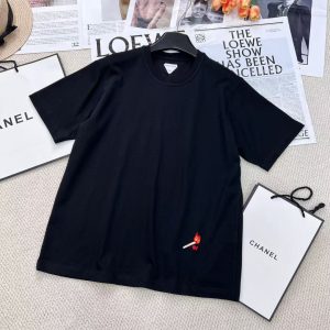 「#3419」BV Little Match Embroidered T-shirt