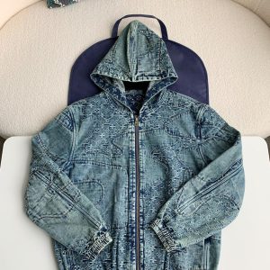 「#1105」Louis Vuitton Jean hooded jacket