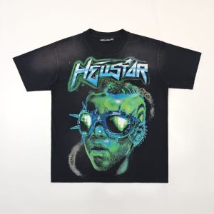 「#4427」Hellstar printed pattern pullover short-sleeved crew neck T-shirt