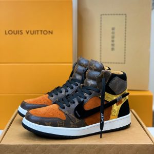 「#151」LOUIS VUITTON X NIKE AIR FORCE 1 Sneaker High-tops