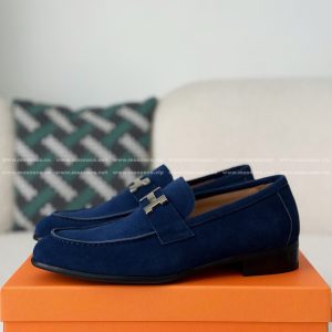 「#5512」Hermes Suede Loafers