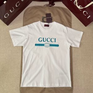 「#4827」GUCCI logo print short sleeves
