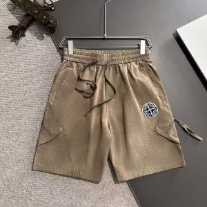 「#3746」Stone Island 2025 Spring and Summer New Zipper Elastic Shorts