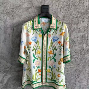 「#3301」CASABLANCA Spring/Summer Floral Pattern Silk T-Shirt