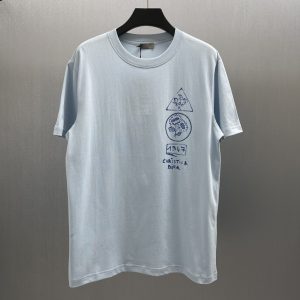 「#4378」Dior-CD Dream House and Dynamic Tree Shadow T-shirt