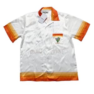 「#1914」Casablanca 23SS white cactus tennis court shirt