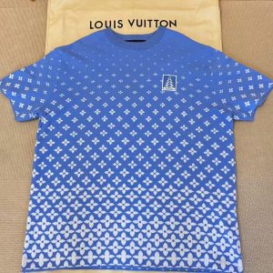 「#4465」LOUIS VUITTON Ski Series Gradient Snowflake Knit Short Sleeve