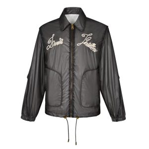 「#2412」Louis Vuitton 24ss nautical collection transparent drawstring jacket with embroidered logo