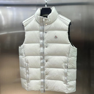 「#2438」Moncler FW2023 Logo Logo Stand Collar Zipper Sleeveless Vest