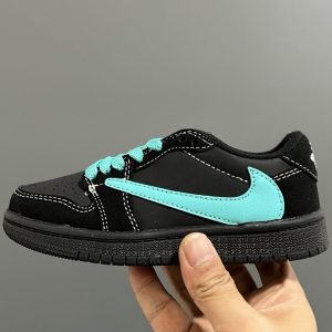 「#3184」Jordan Air Jordan 1 Low AJ1 WH Joe 1 low-top retro culture leisure sports basketball children's shoe