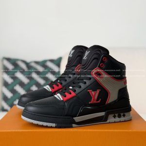 「#5145」Louis Vuitton Trainer Classic Printed High-Top Sneakers