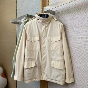 「#3033」Loro Piana multi-pocket hooded jacket