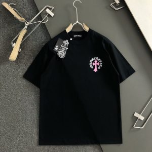 「#2036」Chrome Hearts 24 Cross Sanskrit cloth embroidered t-shirt