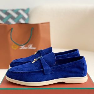 「#98」Loro Piana Summer Charms Walk Moccasin Shoes