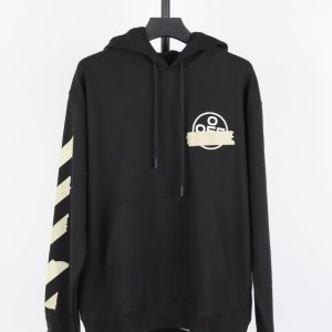 「#3048」offwhite yellow glue arrow hoodie