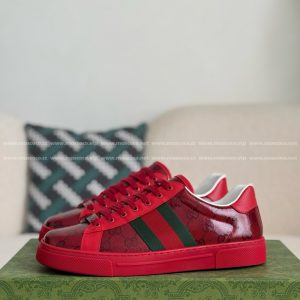 「#3264」Gucci ACE Leather plank shoes