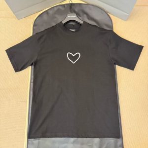 「#4481」Balenciaga Chinese Valentine's Day limited edition love silicone print short-sleeve