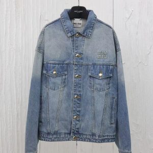「#3437」miumiu washed denim jacket