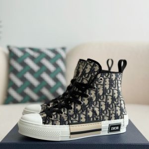 「#2621」Dior B23 logo print high top sneakers