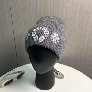 「#2964」Chrome Hearts Autumn and Winter New Cross Knitted Hat