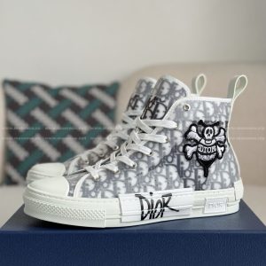「#4718」DIOR B23 High-Top Canvas Shoes