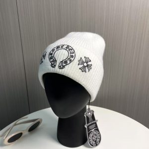 「#2965」Chrome Hearts Autumn and Winter New Cross Knitted Hat
